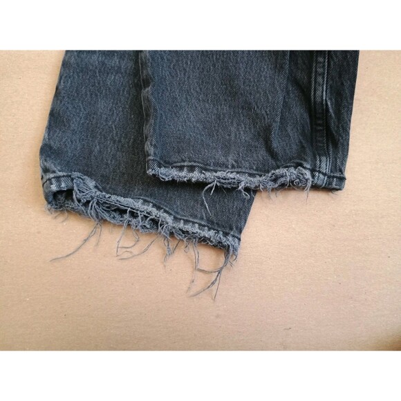 Abercrombie & Fitch The Dad High Rise Curve Love Jeans Size 31 Black Button Fly - Picture 6 of 10